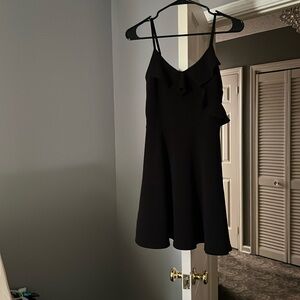Almost famous M black summer dress with ruffles